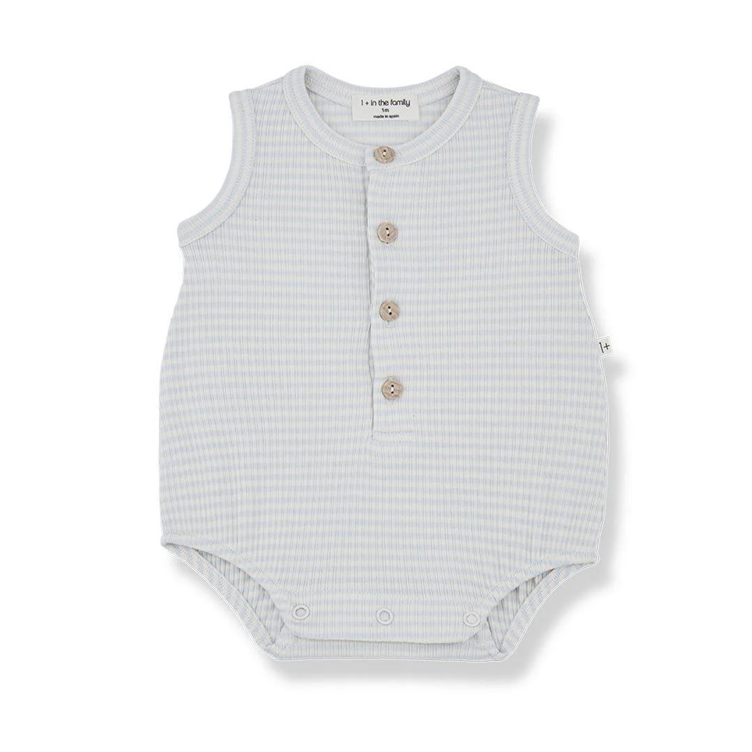 1+ in the family Orfeo Romper - Misty Blue