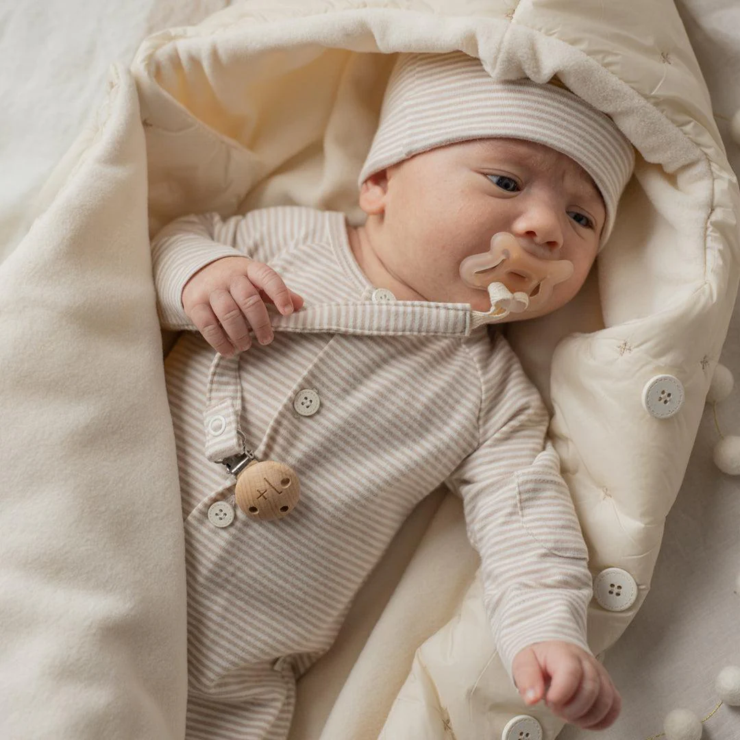 1+ In The Family Philipe Jumpsuit w/feet - Beige - Image 2