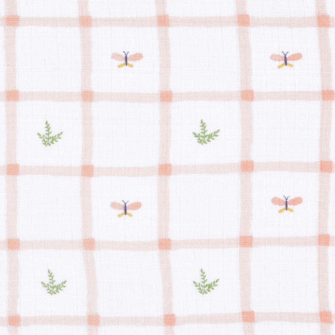 aden + anais Essentials Cotton Muslin Swaddle Blanket - 2 Pack - Country Floral - Image 2