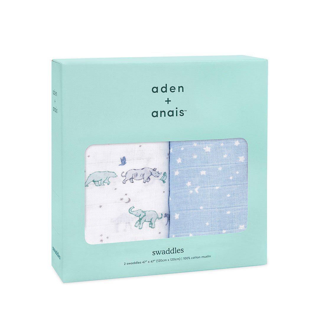 aden + anais Muslin Swaddles - Rising Star - 2 Pack - Image 4