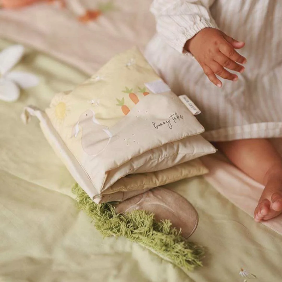 Avery Row Baby Fabric Book - Bunny Tales - Image 2