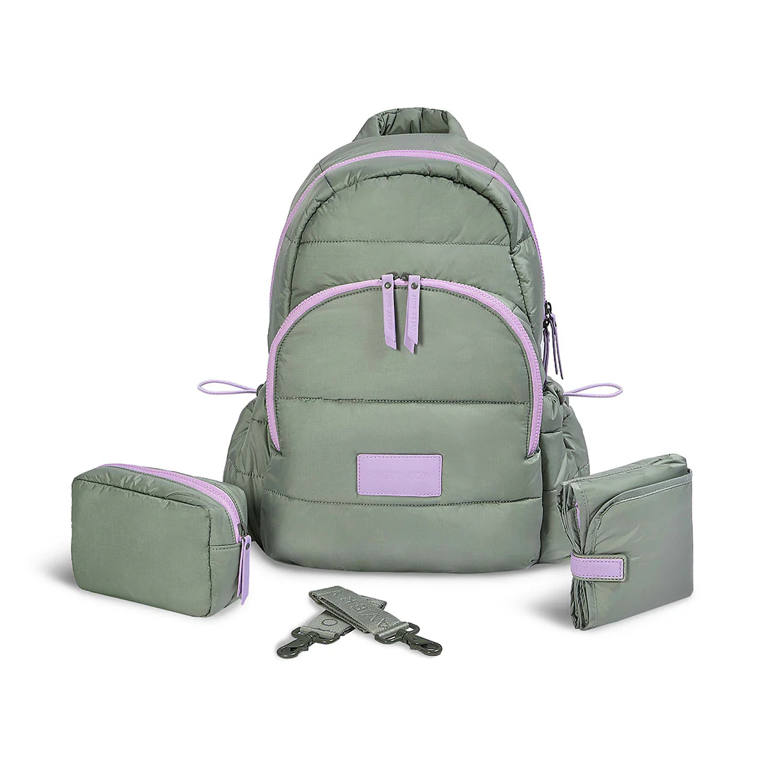 Avery Row Changing Backpack - Olive Green