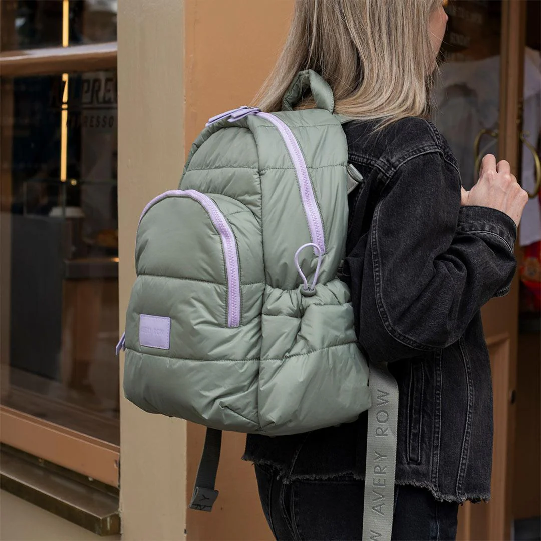 Avery Row Changing Backpack - Olive Green - Image 3