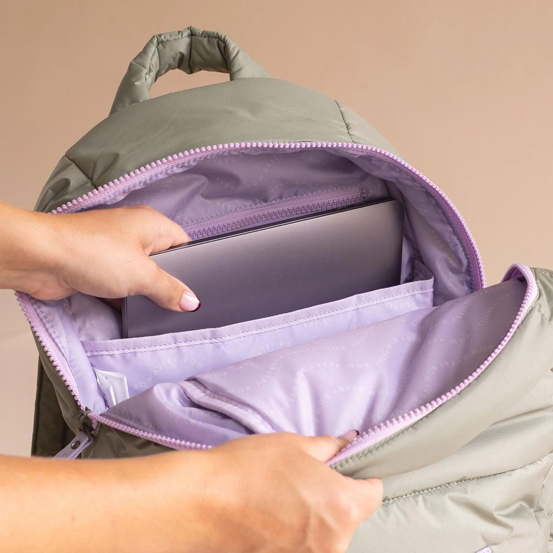 Avery Row Changing Backpack - Olive Green - Image 4