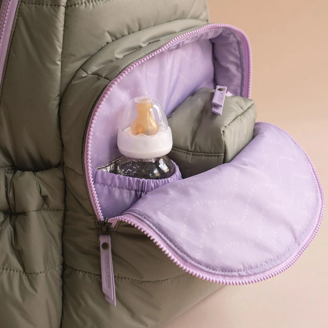 Avery Row Changing Backpack - Olive Green - Image 6