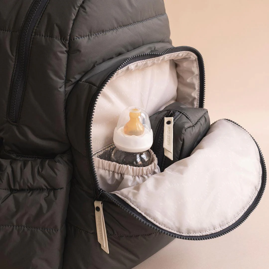 Avery Row Changing Backpack - Soft Black - Image 3