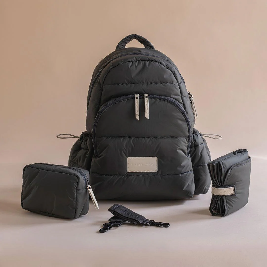 Avery Row Changing Backpack - Soft Black - Image 5