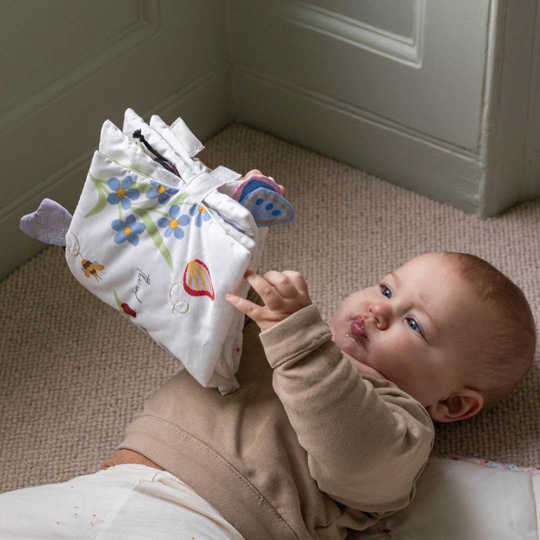 Avery Row Fabric Baby Book - Wildflower Garden - Image 2