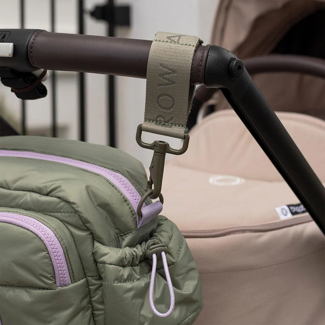 Avery Row Logo Pram Bag Clips - Olive Green - Image 3