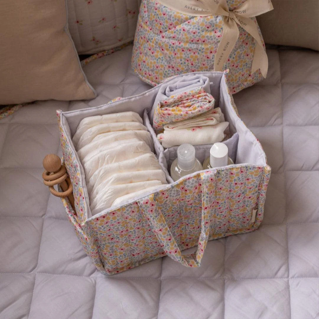 Avery Row Nappy Caddy - Wildflower Garden - Image 4