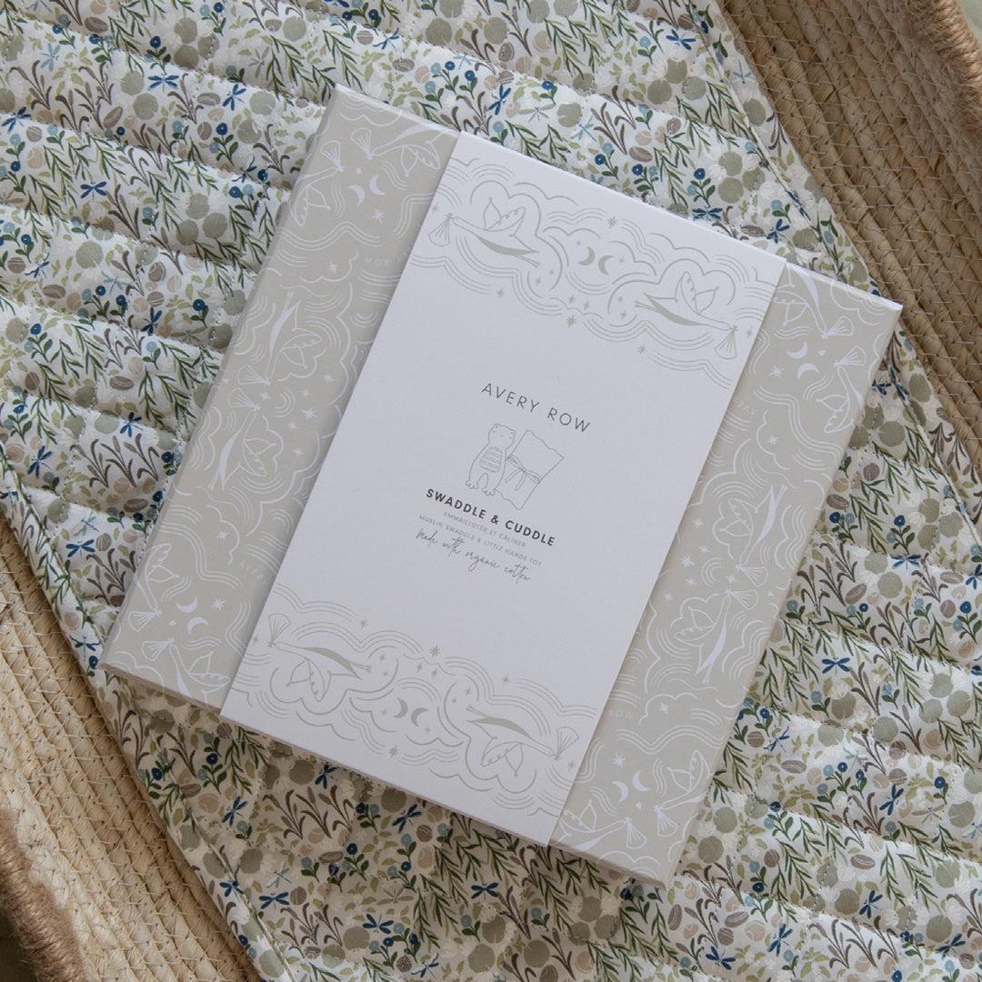 Avery Row Swaddle & Cuddle Gift Set - Riverbank - Image 3