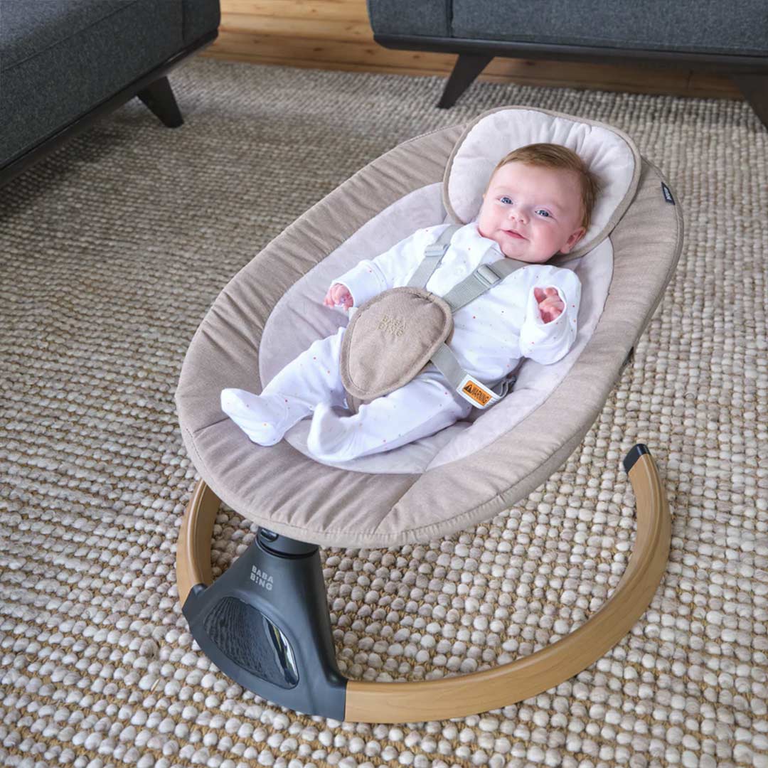 Bababing Automatic Hub 2 Baby Swing - Beige - Image 5