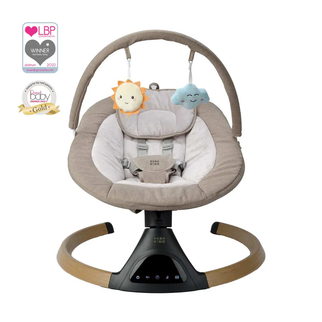 Bababing Automatic Hub 2 Baby Swing - Beige - Image 7