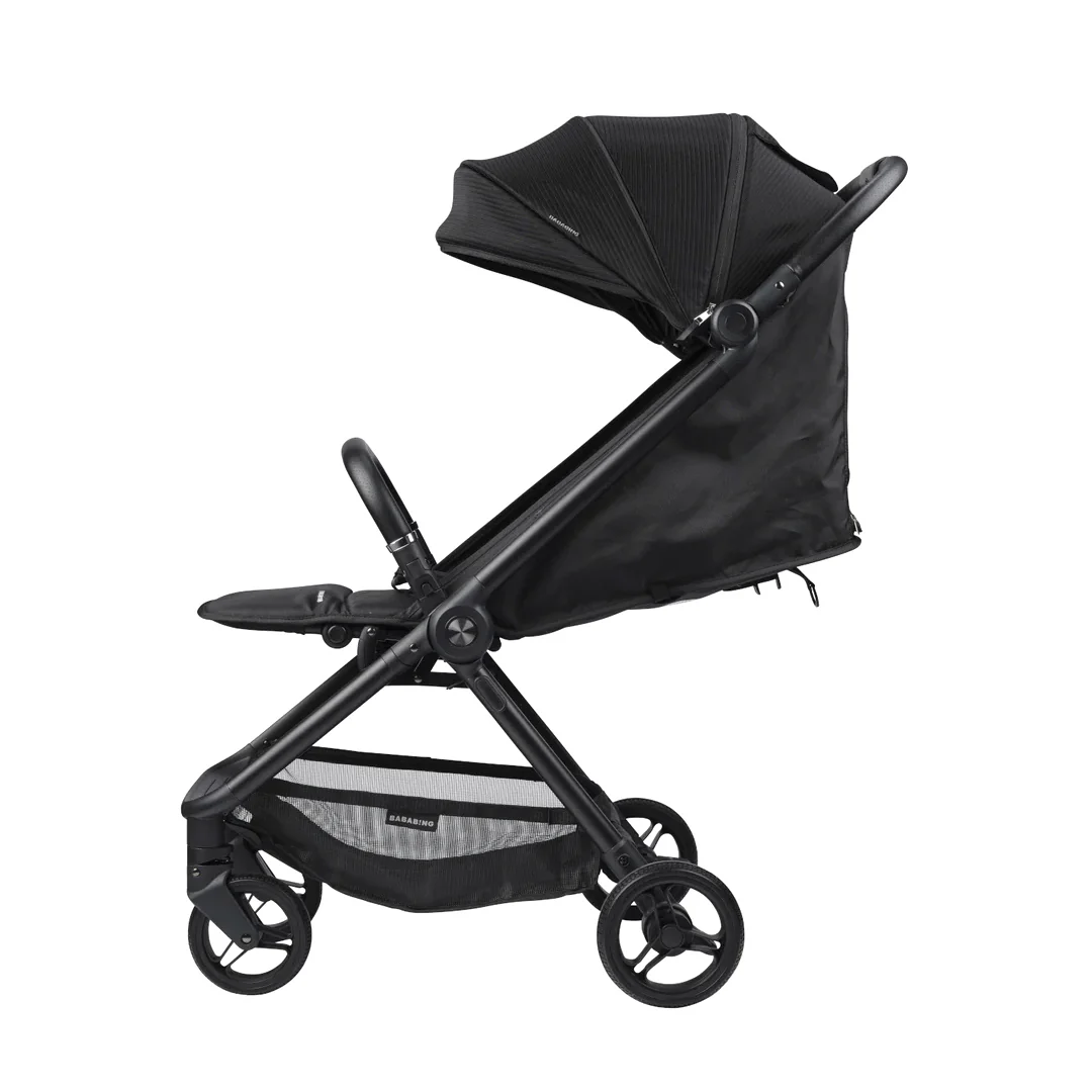 Bababing Compact Autofold Stroller - Black - Image 6