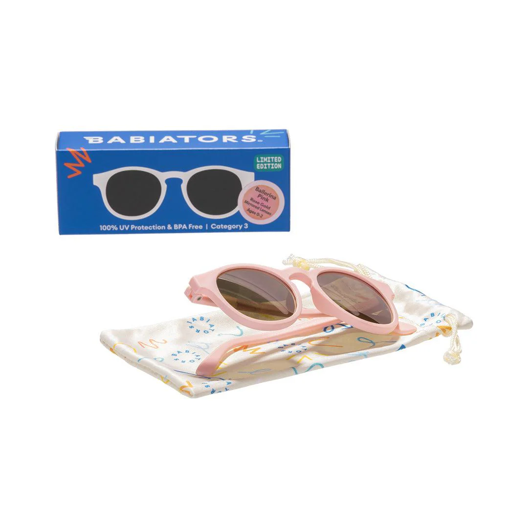 Babiators Original Mirrored Keyhole Sunglasses - Ballerina Pink - Image 5