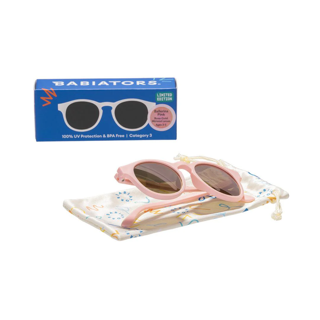 Babiators Original Mirrored Keyhole Sunglasses - Ballerina Pink - Image 6