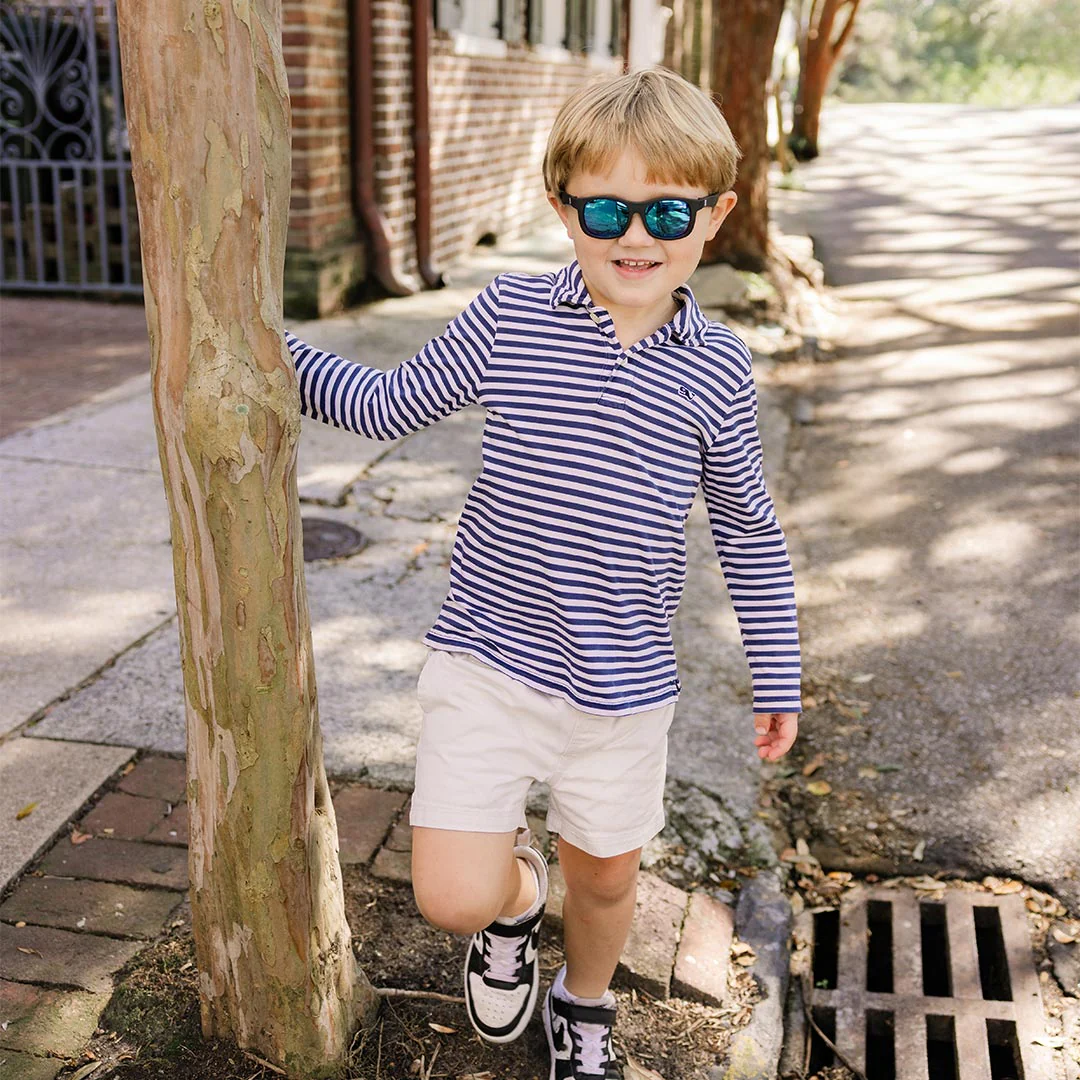 Babiators Polarised Navigator Sunglasses - Jet Black - Image 2