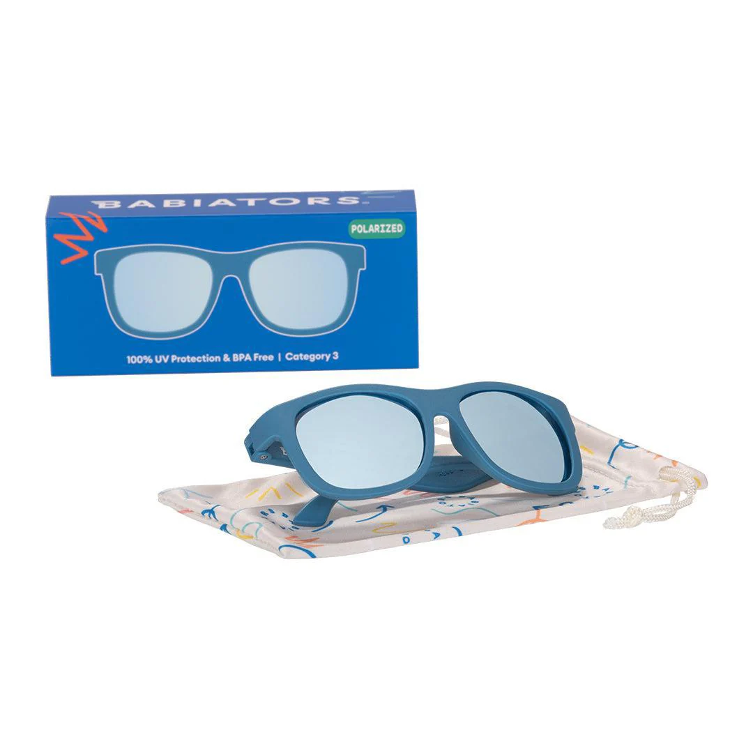 Babiators Polarised Navigator Sunglasses - Midnight Blue - Image 5