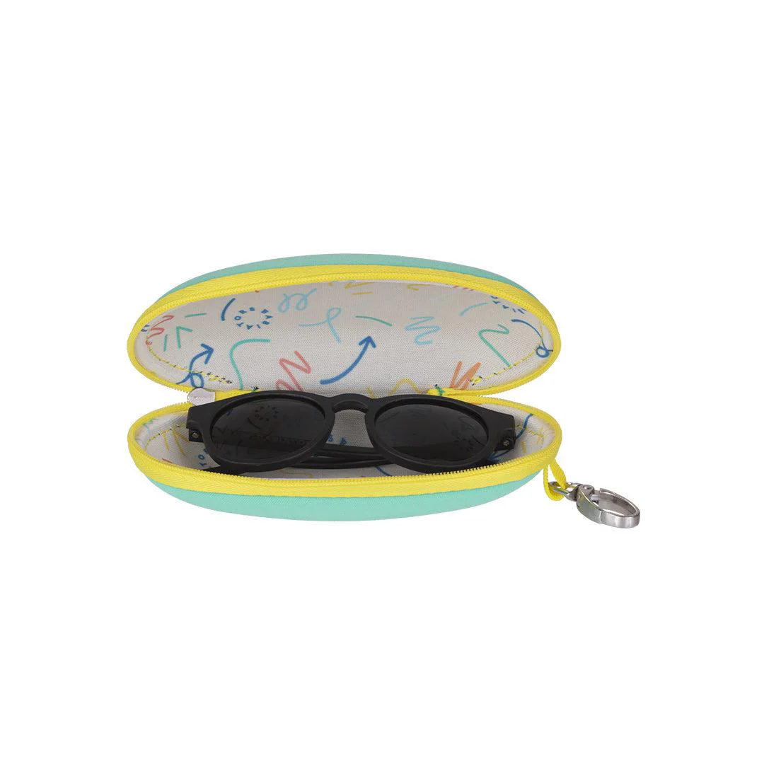 Babiators Travel Case - Aqua with Yellow Trim - Image 2