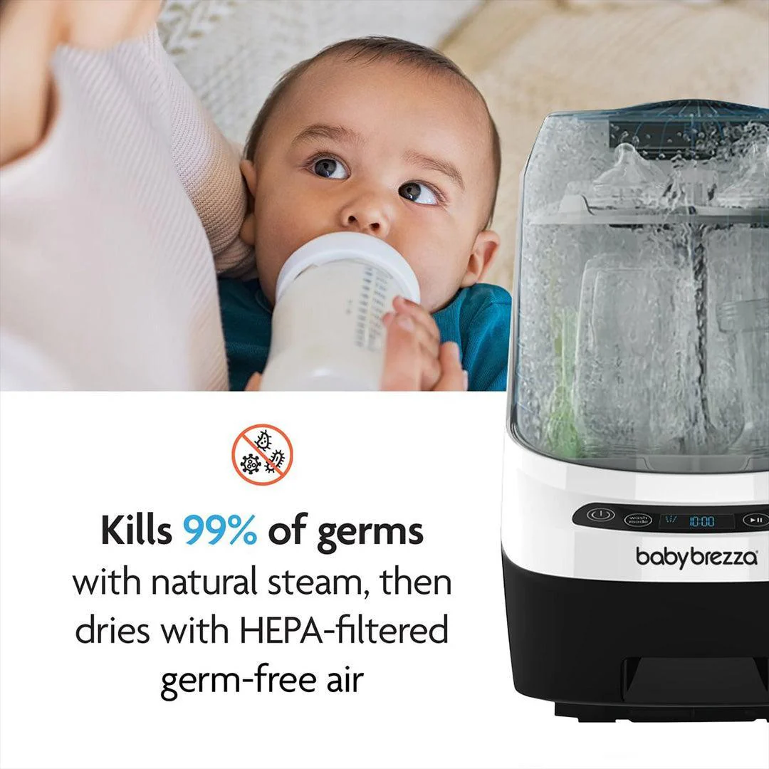 Baby Brezza Bottle Washer Pro - Black & White - Image 5