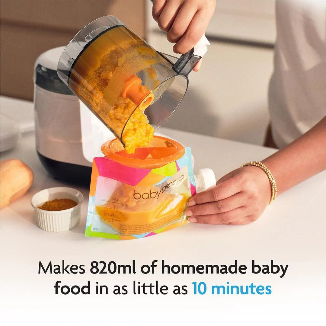 Baby Brezza Food Maker Deluxe - Black & White - Image 5