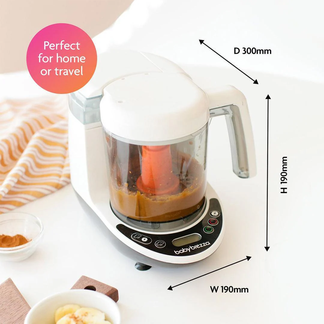 Baby Brezza Food Maker Deluxe - Black & White - Image 9