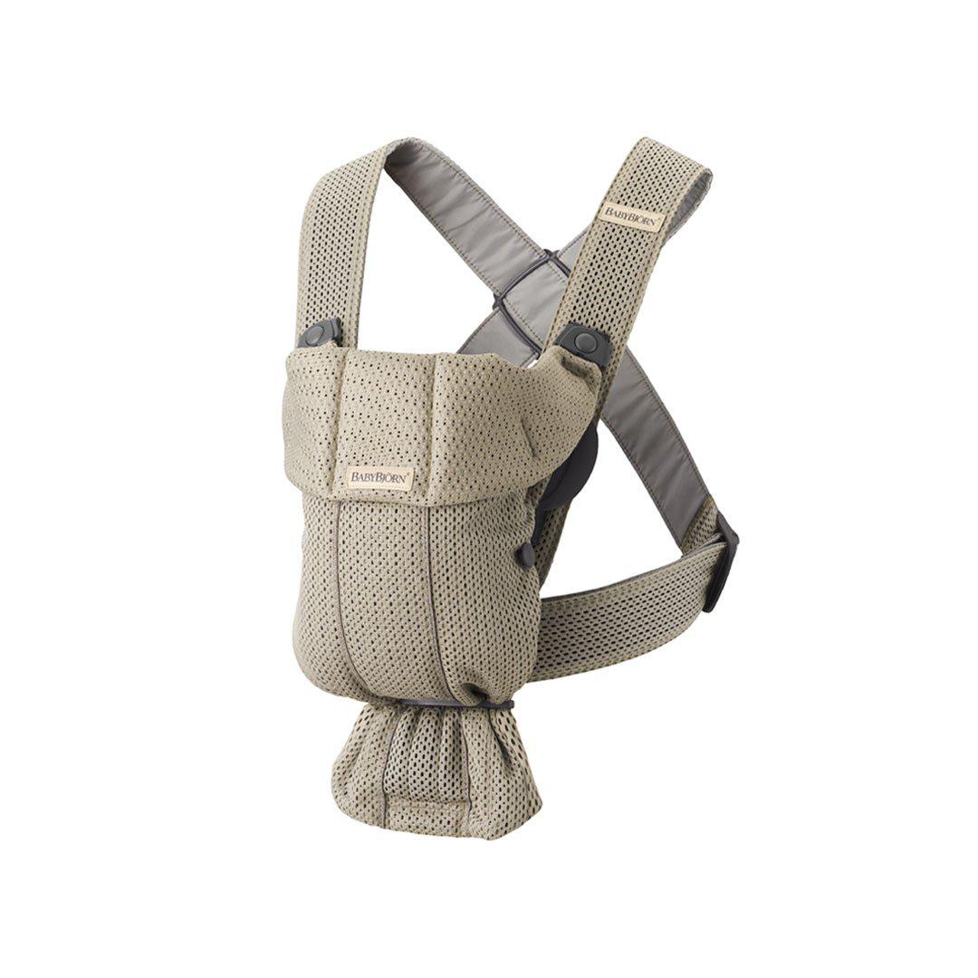 BabyBjorn Mini 3D Mesh Baby Carrier - Grey Beige - Image 3