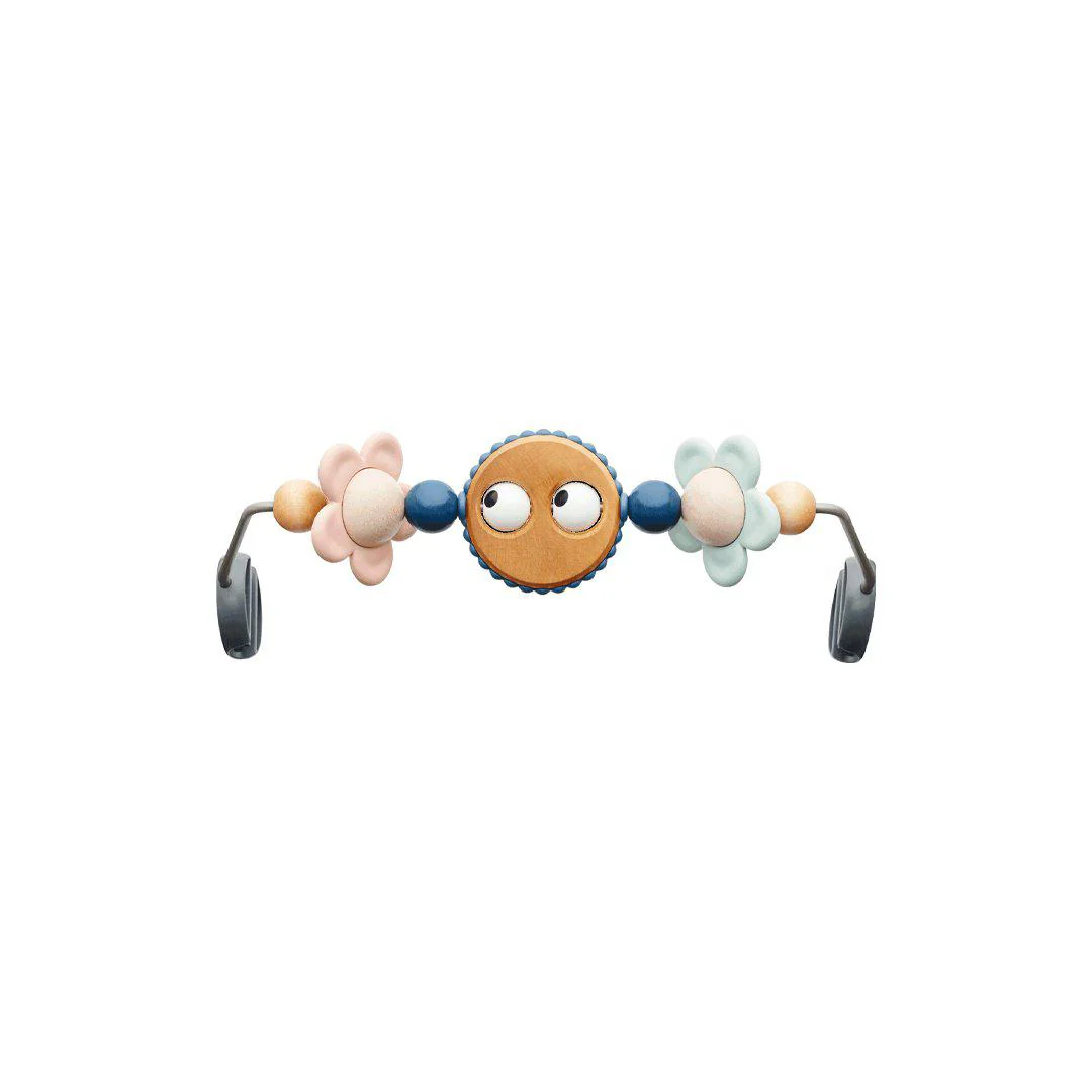 BabyBjörn Baby Bouncer Bliss + Toy - Googly Eyes Pastel - Grey Beige - Mesh - Image 8
