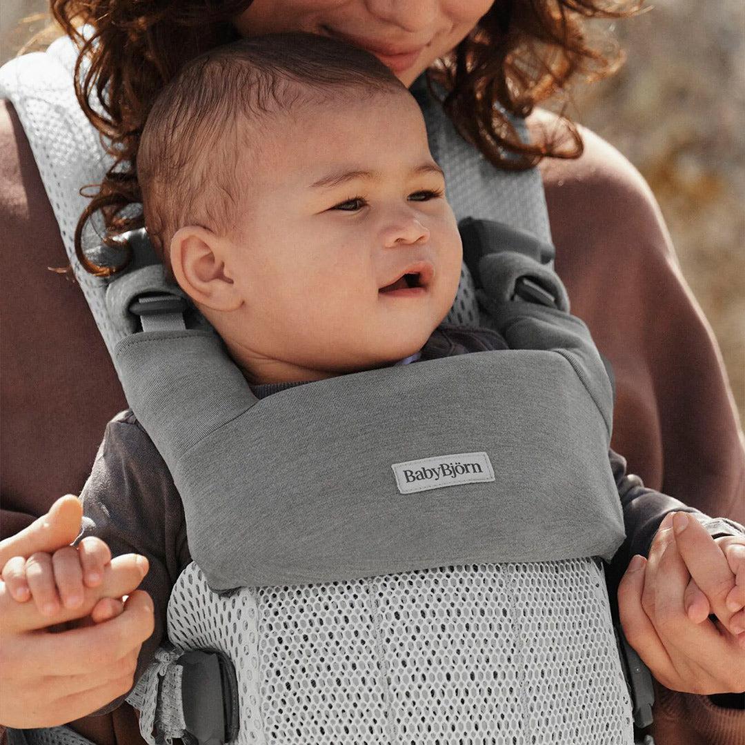 BabyBjörn Bib for Harmony Jersey - Light Grey - Image 2