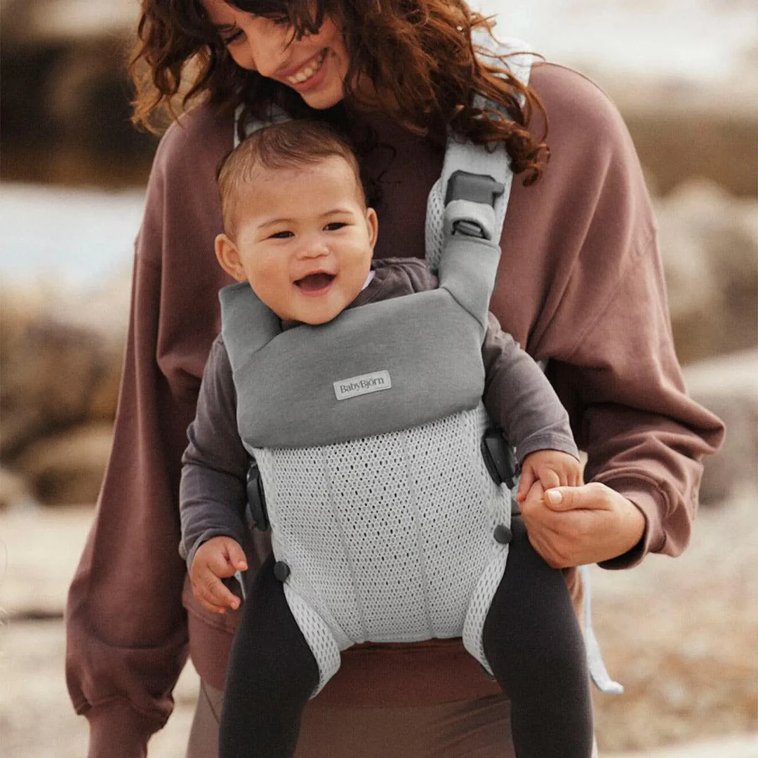 BabyBjörn Bib for Harmony Jersey - Light Grey - Image 4