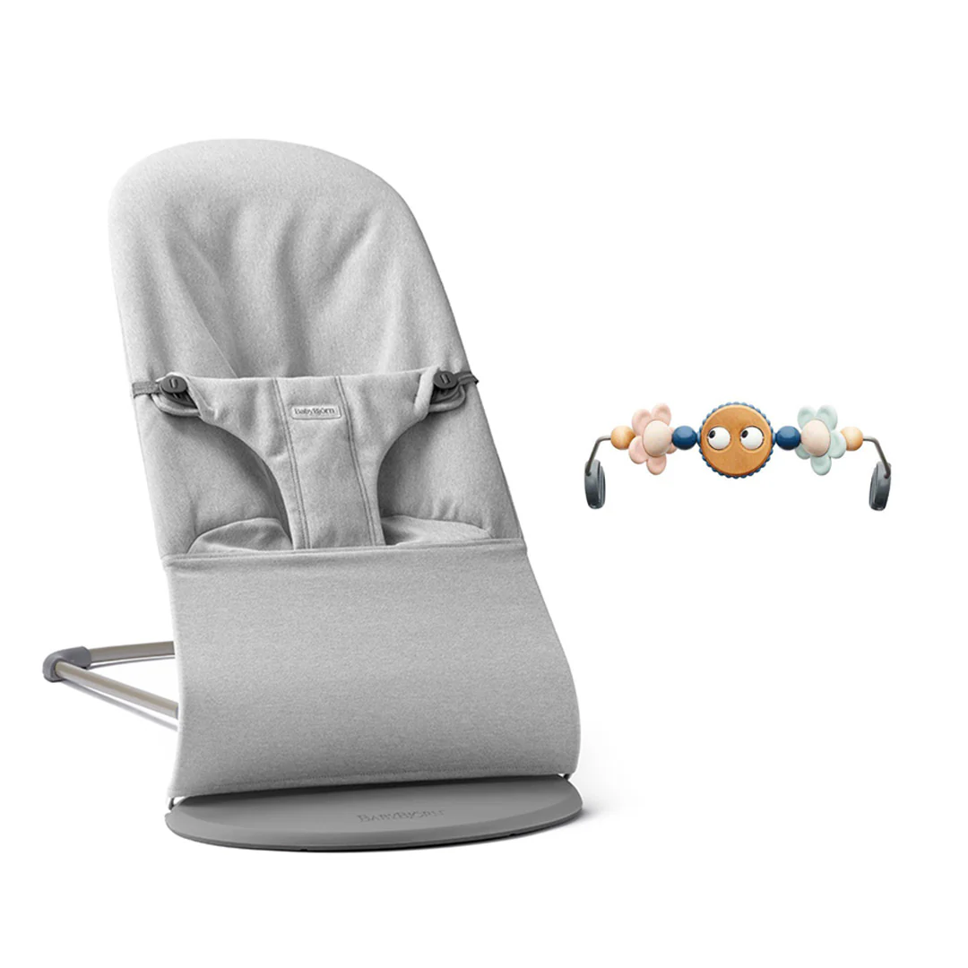 BabyBjörn Bouncer Bliss Woven Mélange - Light Grey - Image 11