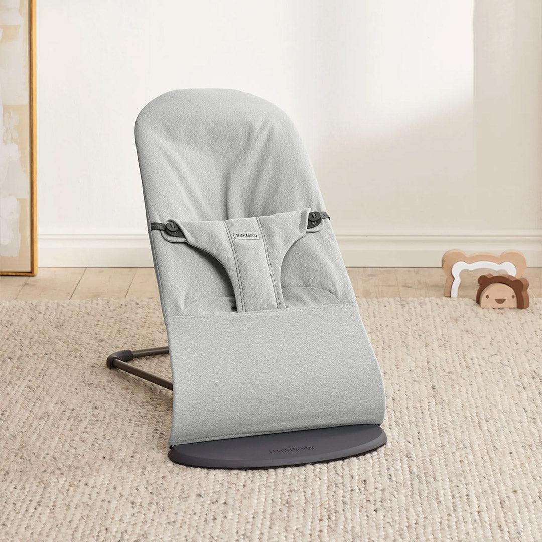 BabyBjörn Bouncer Bliss Woven Mélange - Light Grey - Image 5