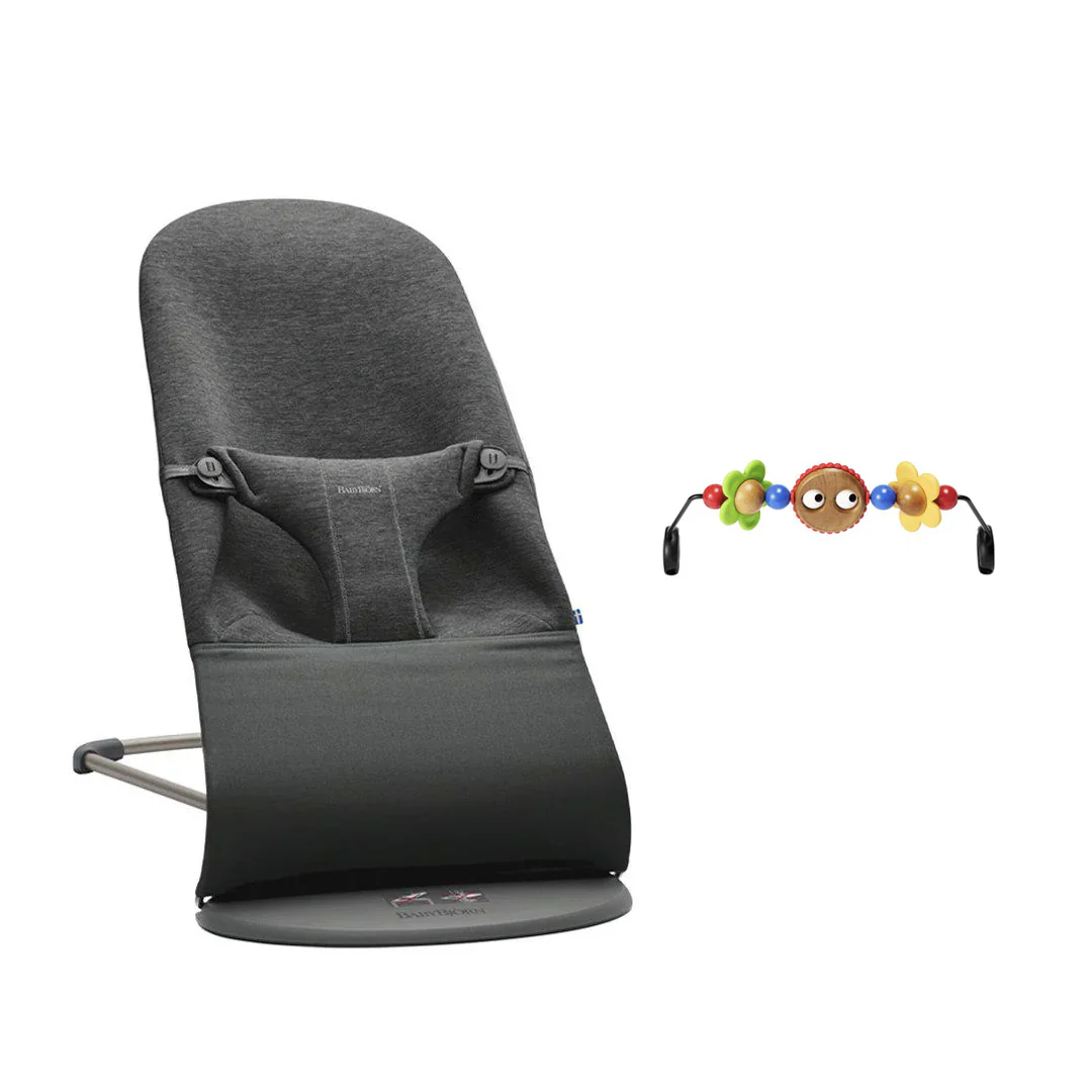 BabyBjorn Bouncer Bliss - 3D Jersey - Charcoal Grey - Image 10