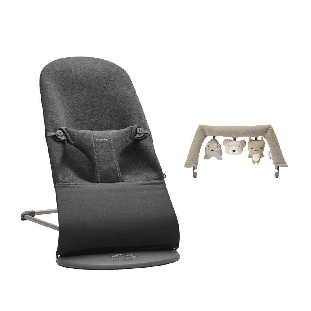 BabyBjorn Bouncer Bliss - 3D Jersey - Charcoal Grey - Image 11