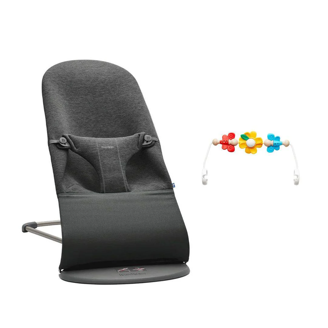 BabyBjorn Bouncer Bliss - 3D Jersey - Charcoal Grey - Image 12