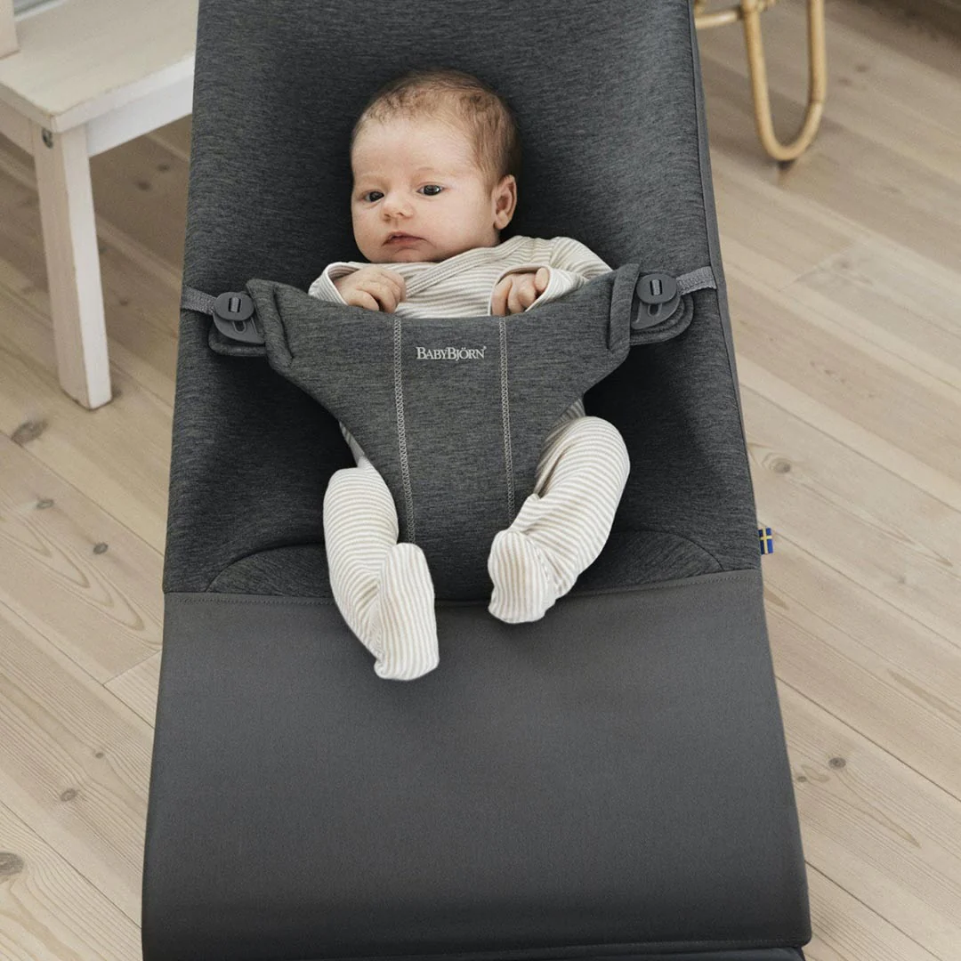 BabyBjorn Bouncer Bliss - 3D Jersey - Charcoal Grey - Image 3