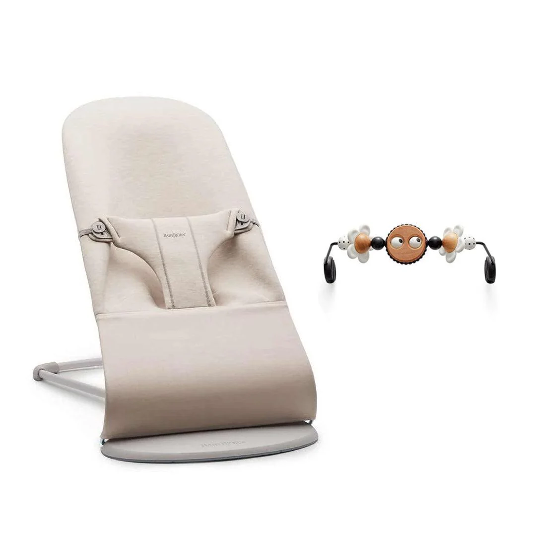 BabyBjorn Bouncer Bliss - 3D Jersey - Light Beige - Image 10