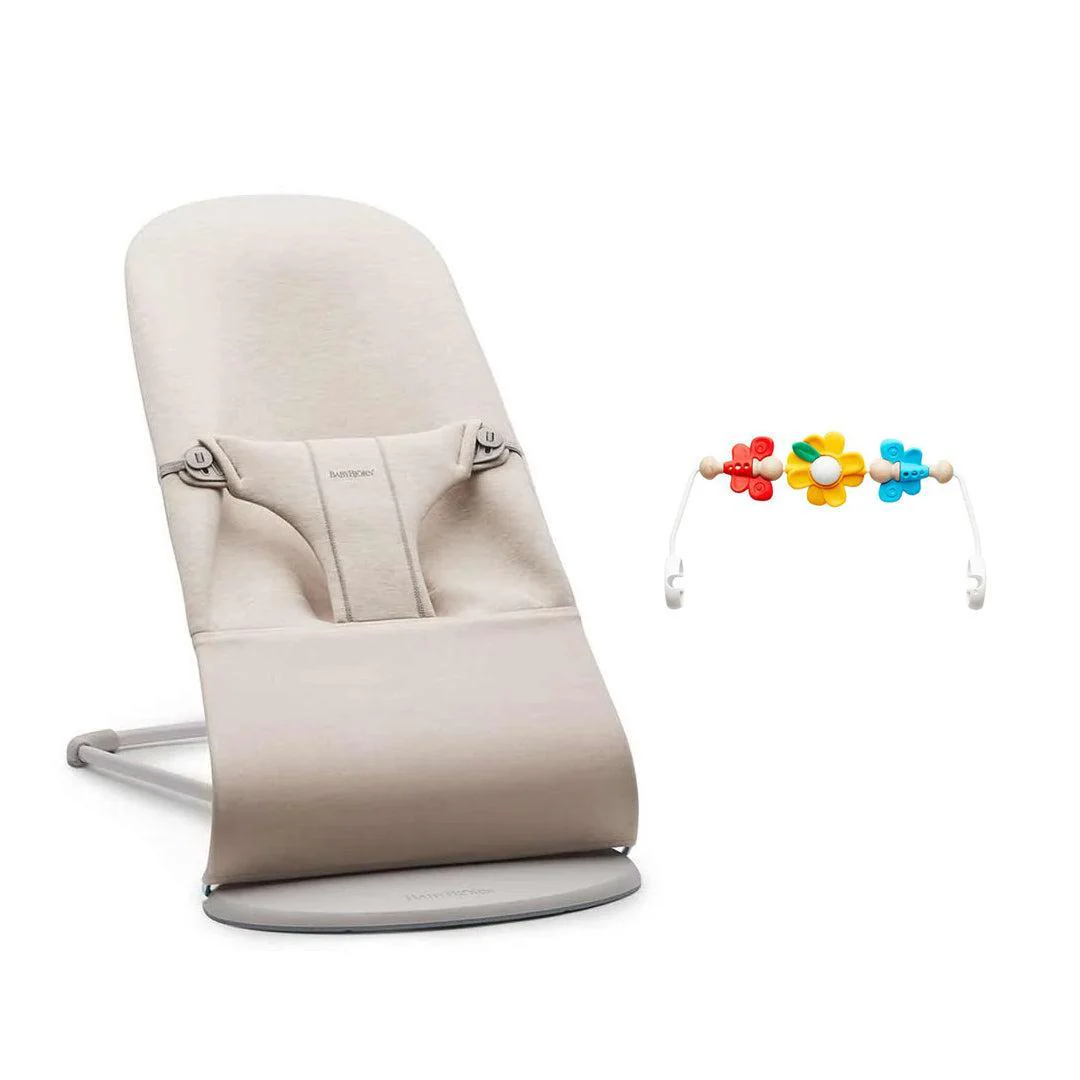BabyBjorn Bouncer Bliss - 3D Jersey - Light Beige - Image 13