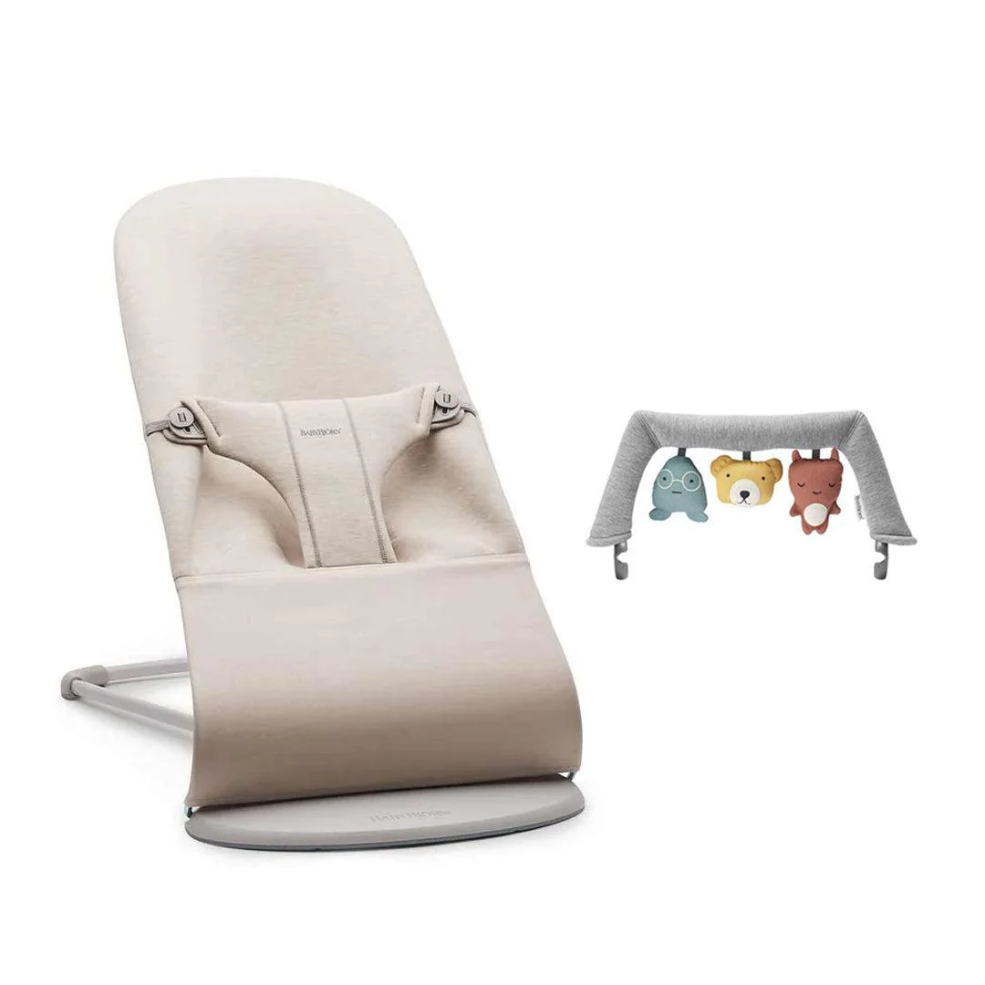 BabyBjorn Bouncer Bliss - 3D Jersey - Light Beige - Image 8