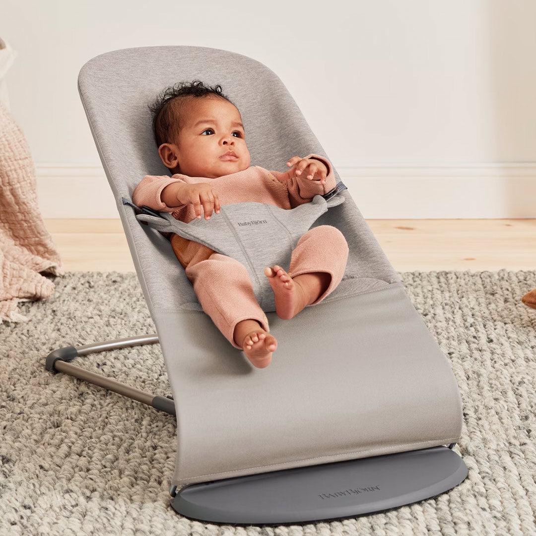 BabyBjorn Bouncer Bliss - 3D Jersey  - Sand Grey - Image 10