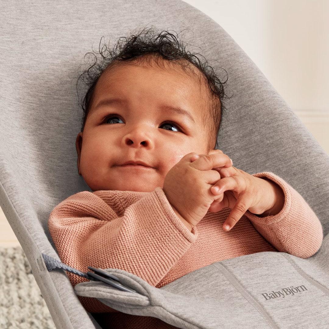 BabyBjorn Bouncer Bliss - 3D Jersey  - Sand Grey - Image 9