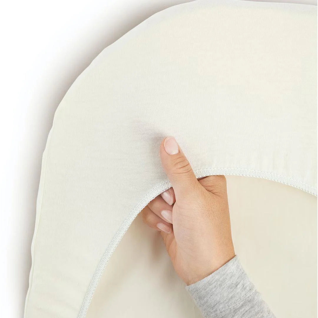 BabyBjörn Fitted Sheet for Cradle - White - Image 3