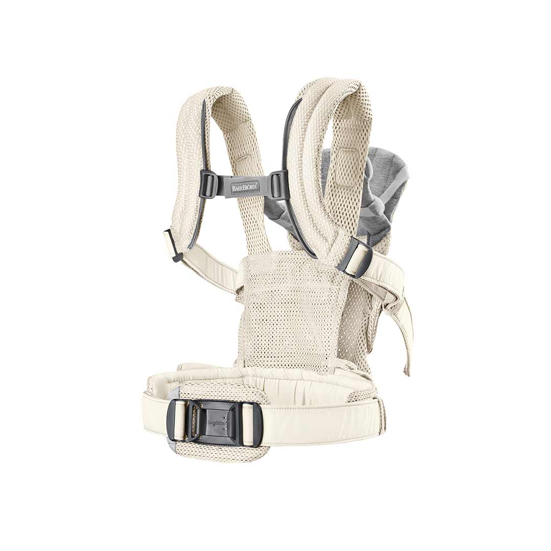 BabyBjörn Harmony 3D Mesh/Jersey Baby Carrier - Cream - Image 6