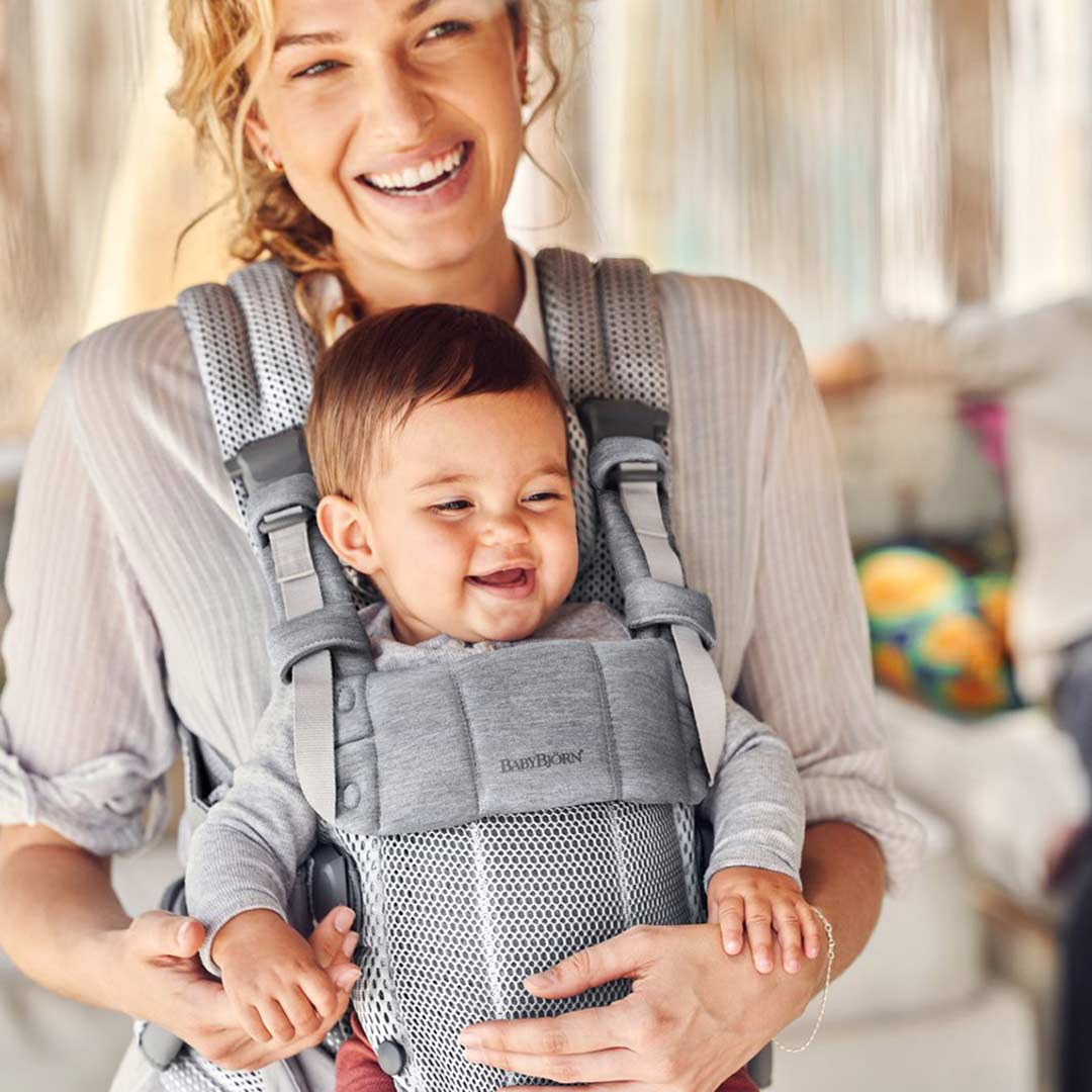 BabyBjorn Harmony 3D Mesh Baby Carrier - Silver - Image 2