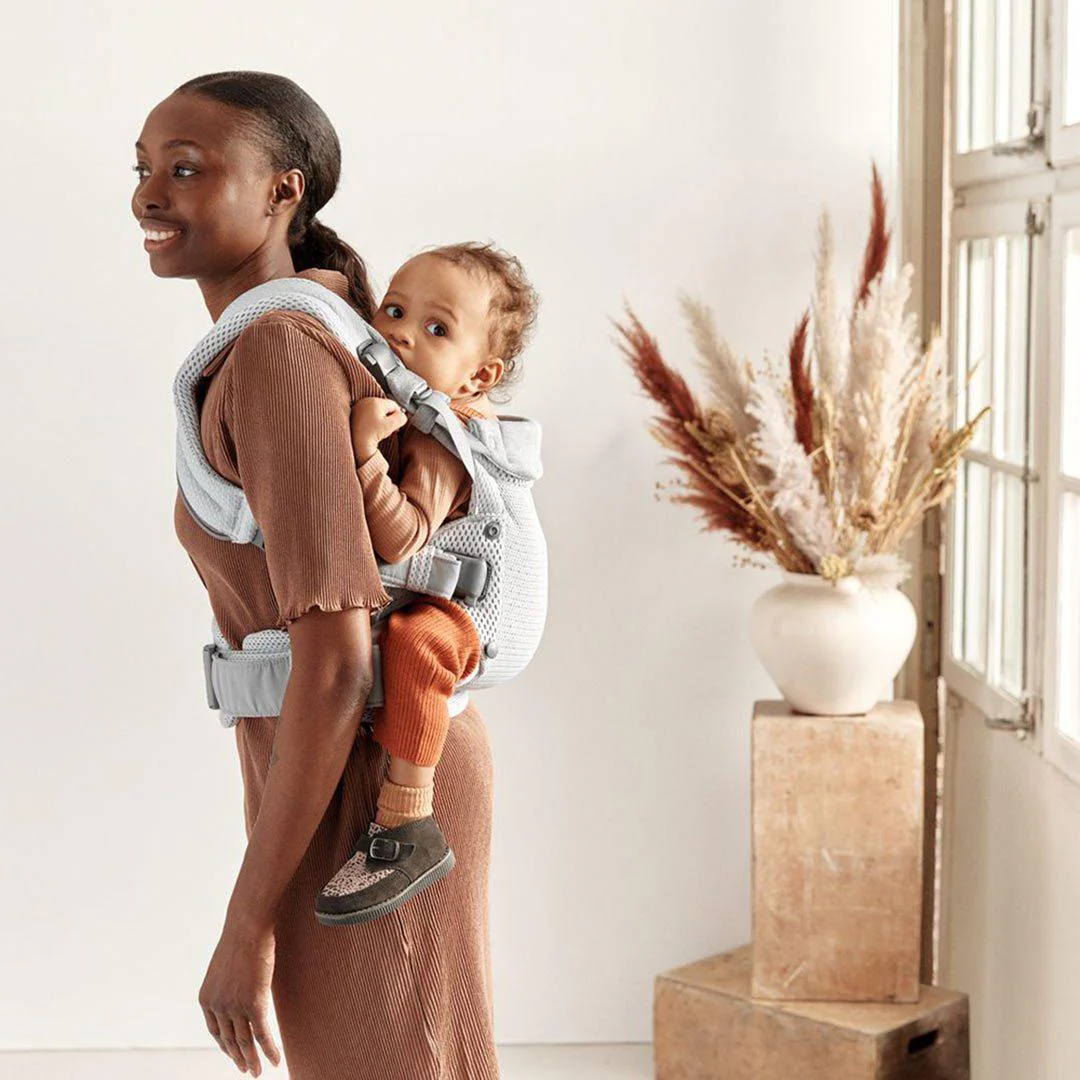 BabyBjorn Harmony 3D Mesh Baby Carrier - Silver - Image 8