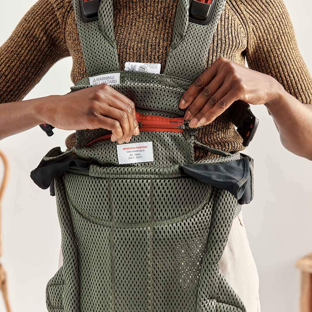 BabyBjörn Harmony Baby Carrier - Dark Green - 3D Mesh - Image 5