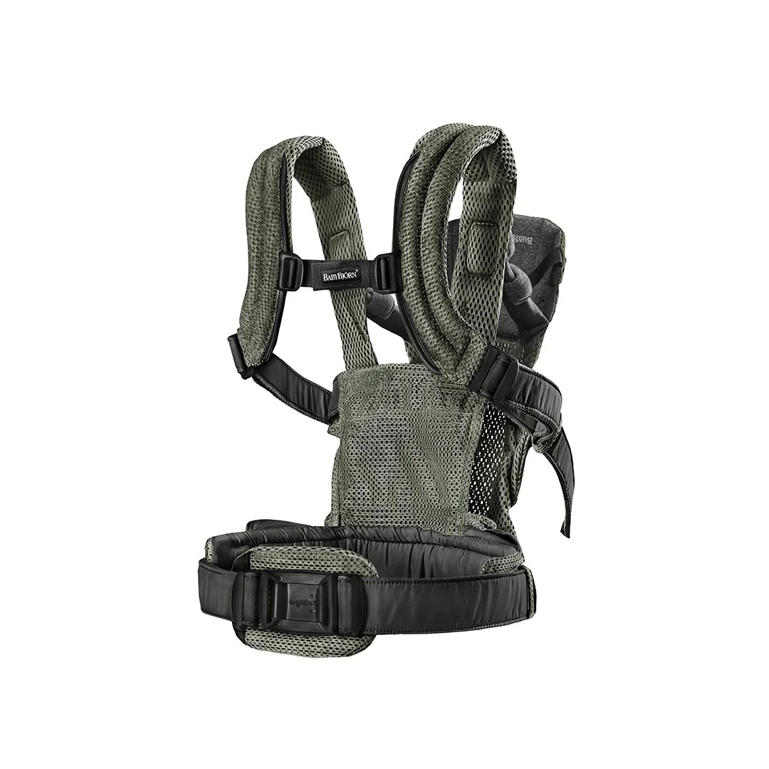 BabyBjörn Harmony Baby Carrier - Dark Green - 3D Mesh - Image 8