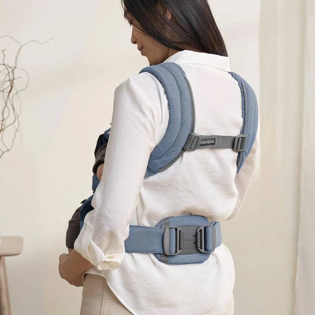 BabyBjorn Harmony Woven Melange - Blue - Image 11