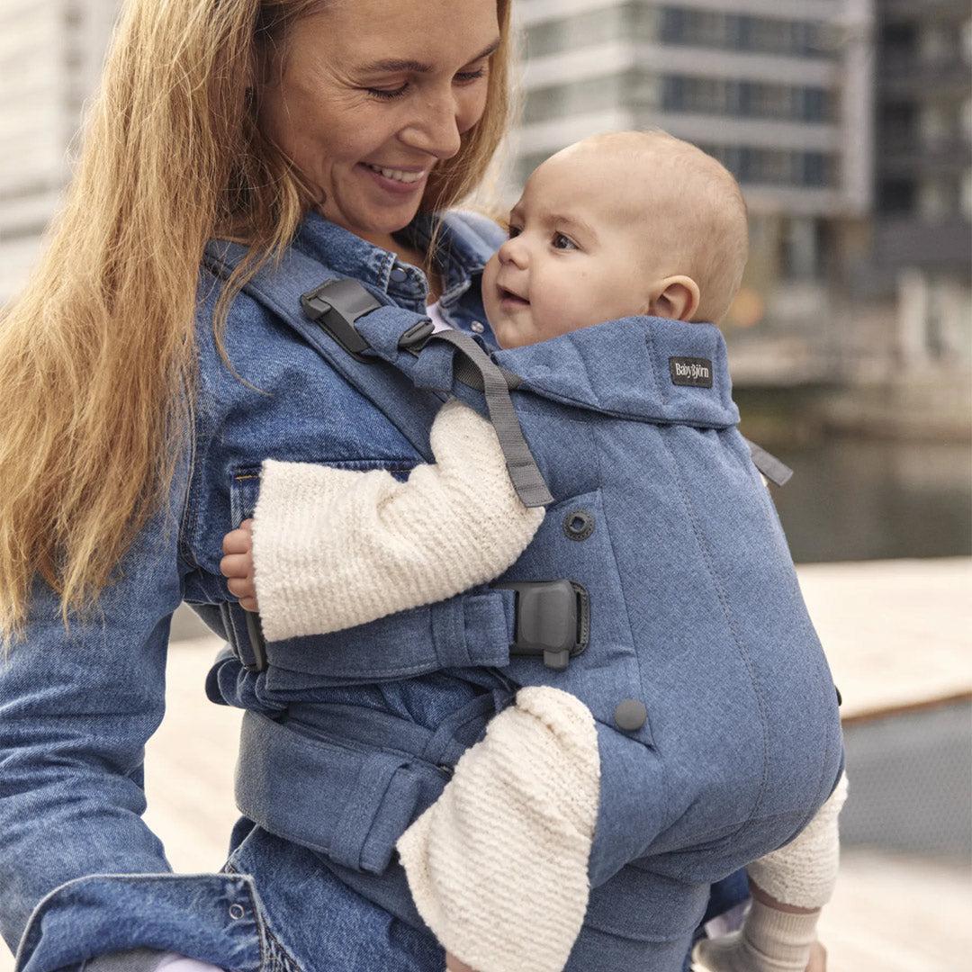 BabyBjorn Harmony Woven Melange - Blue - Image 2