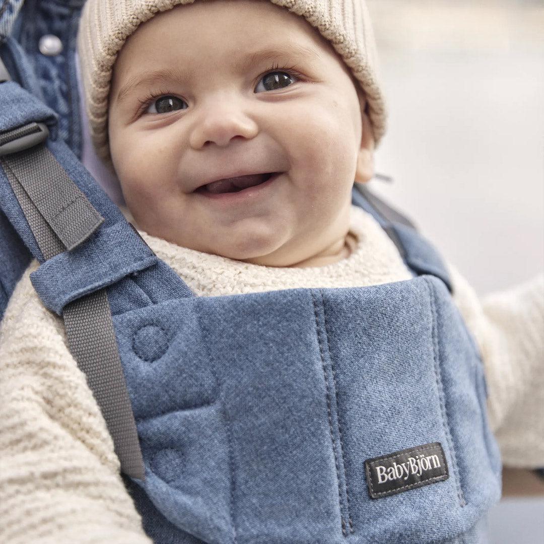 BabyBjorn Harmony Woven Melange - Blue - Image 4
